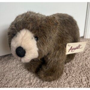 VTG NWT Avanti Brown California Grizzly Bear Plush 12" Stuffed Animal Toy 1982 W